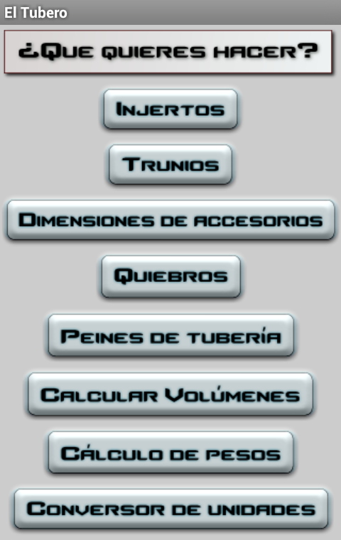Android application Trazado de tuberia El Tubero screenshort