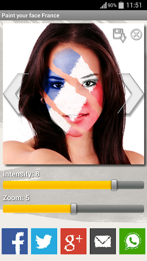 【免費運動App】Paint your face France-APP點子