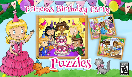 给孩子的公主生日派对拼图 与公主的生日派对拼图参加皇家宴会