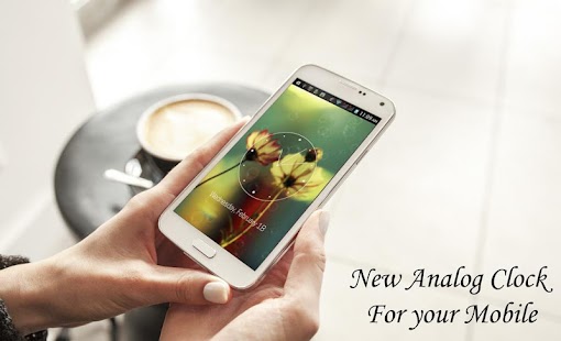 Lastest Glowing Flower HD Analog Clock APK