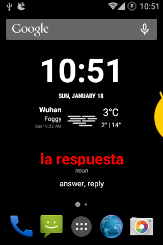 Spanish Word of the Day Widget