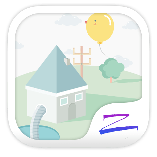 Cute City Theme -ZERO launcher LOGO-APP點子