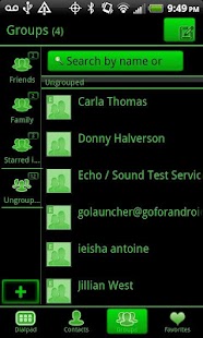 Download GO Contacts Black & Green APK for Android