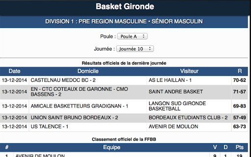 【免費運動App】Basket Gironde-APP點子