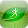 Green marathon mobile app icon