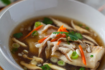 Chinese Cod In Garlic Ginger Broth