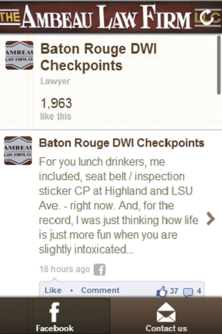 Baton Rouge DWI Checkpoints