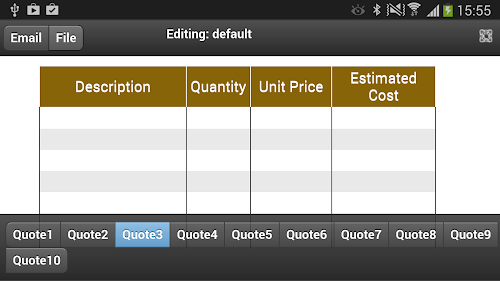 Android application Price Quotes screenshort