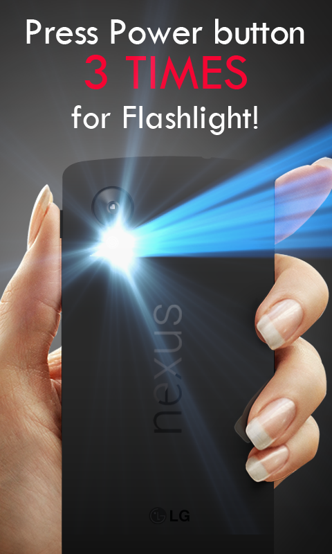 Power Button FlashLight /Torch - screenshot