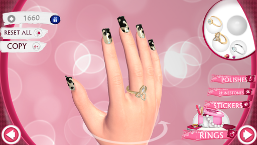 Cute Nail Art Designs Game 3D