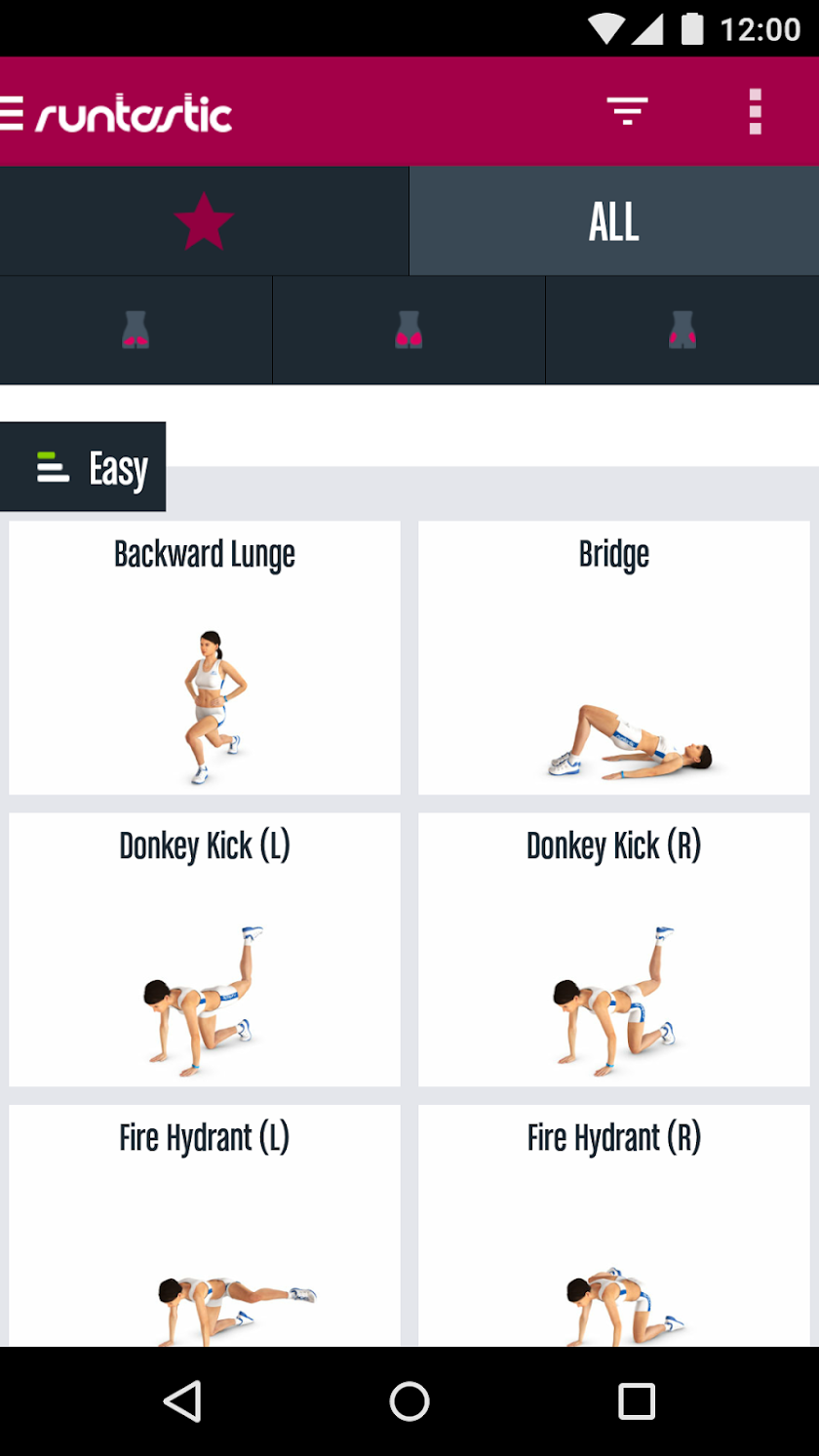 Runtastic Butt Trainer Workout Screen 2