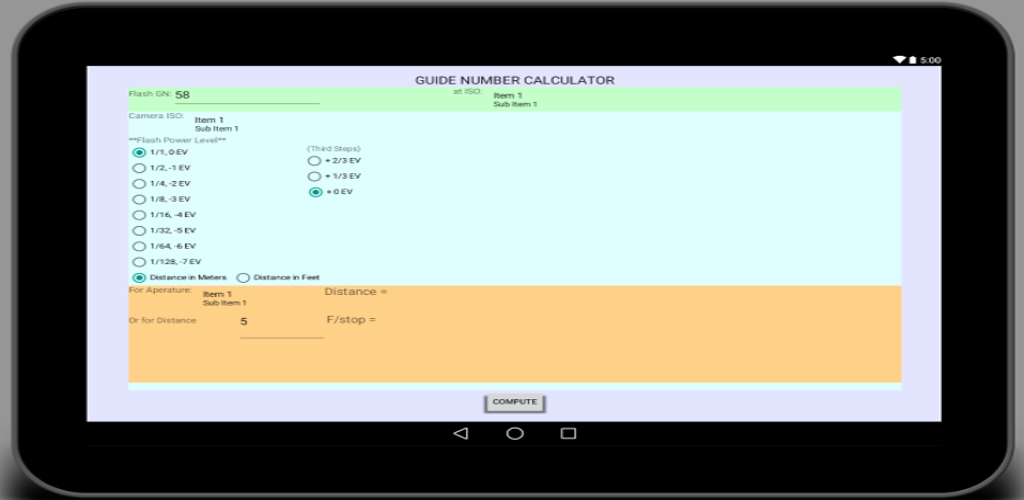 Guide Number Calculator Latest version for Android Download APK