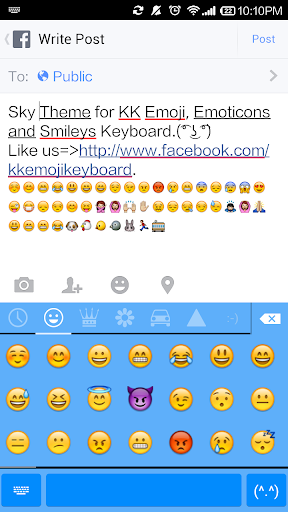 Pure Sky- Emoji Keyboard