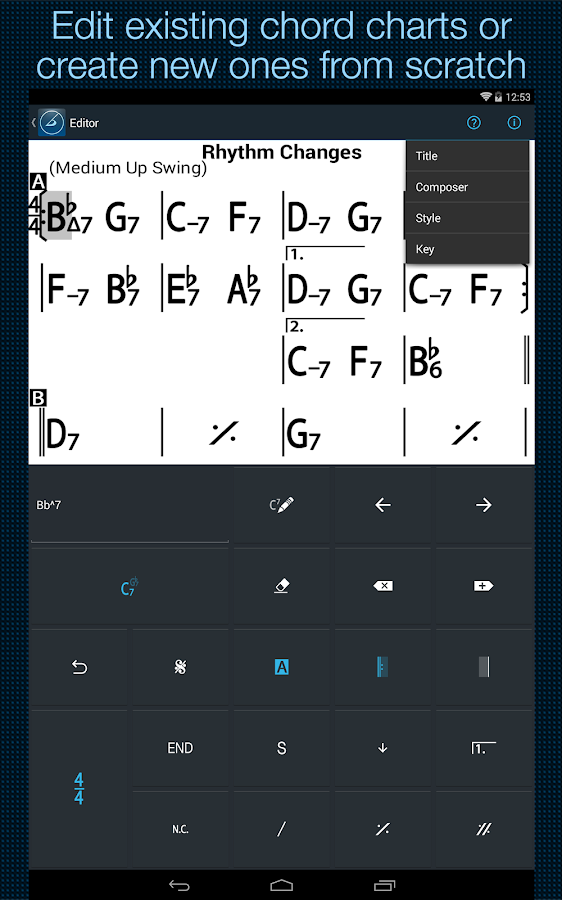 iReal Pro MusicBook-PlayAlong - screenshot
