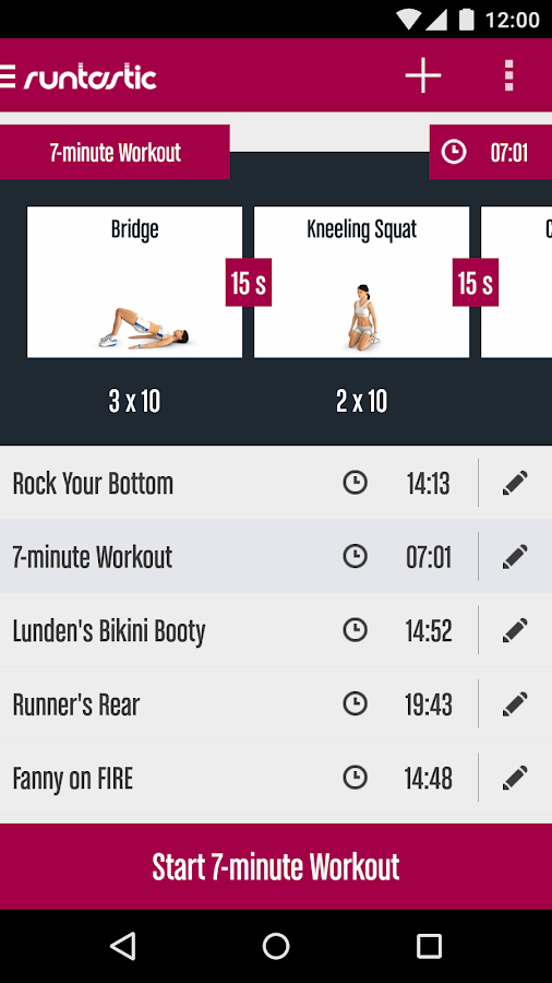    Runtastic Butt Trainer Workout- screenshot  