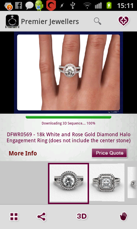 Try on engagement rings virtually