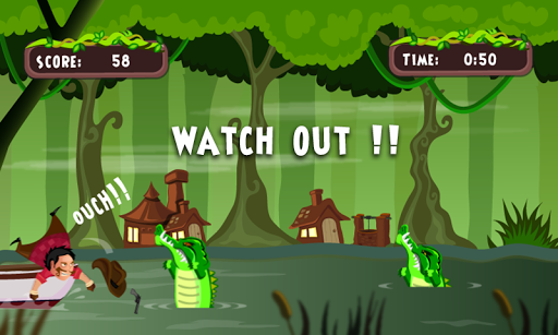 愤怒的鳄鱼攻击射击游戏