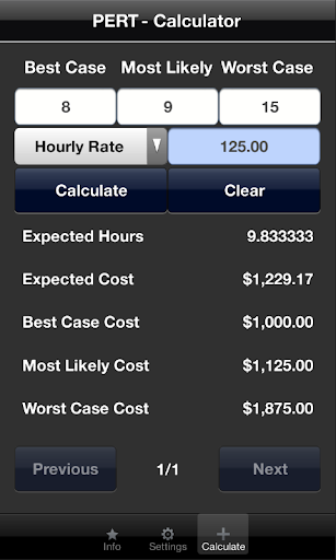 PERT Calculator