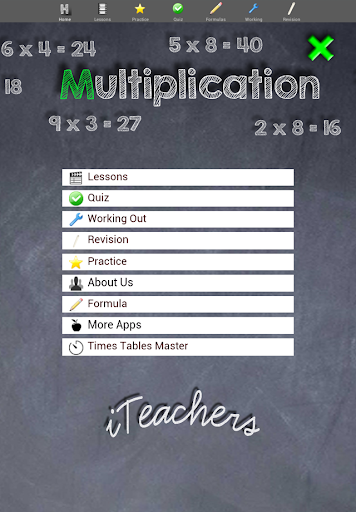 Times Tables Multiplication