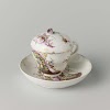 Lidded chocolate cup and saucer