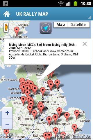 RALLIES4BIKERS Screen 2