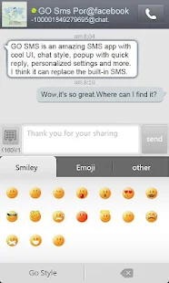 GO SMS Pro FBChat plug-in - screenshot thumbnail