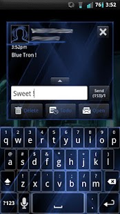 How to install GO SMS Blue Tron Theme 1.3 unlimited apk for pc