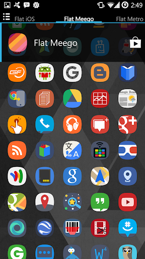 【免費個人化App】Flat Meego Go Apex Nova Theme-APP點子