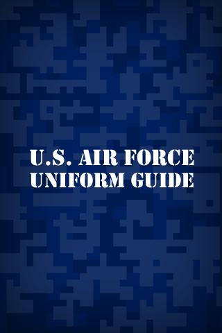 Uniform Guide Air Force