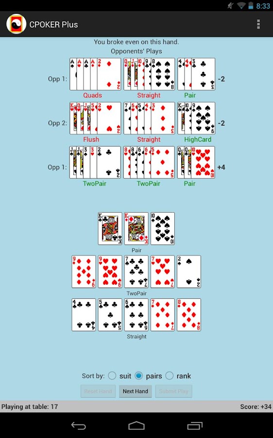 CPOKER Plus Chinese Poker Screen 3
