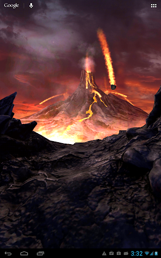 【免費個人化App】Volcano 3D Live Wallpaper-APP點子