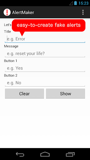 【免費娛樂App】Fake Alert Maker-APP點子
