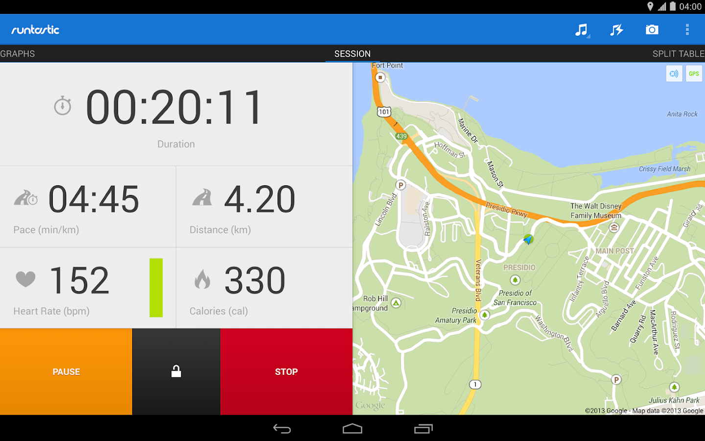 Runtastic PRO - screenshot