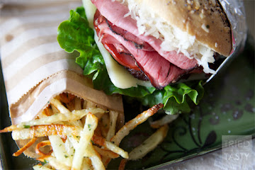Mouth Watering Reuben Burger
