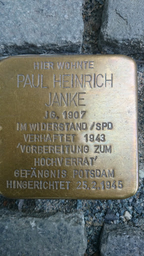 Paul Heinrich Janke Gedenkstein