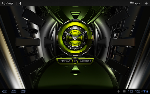 【免費娛樂App】Green Empire Clock Widget-APP點子