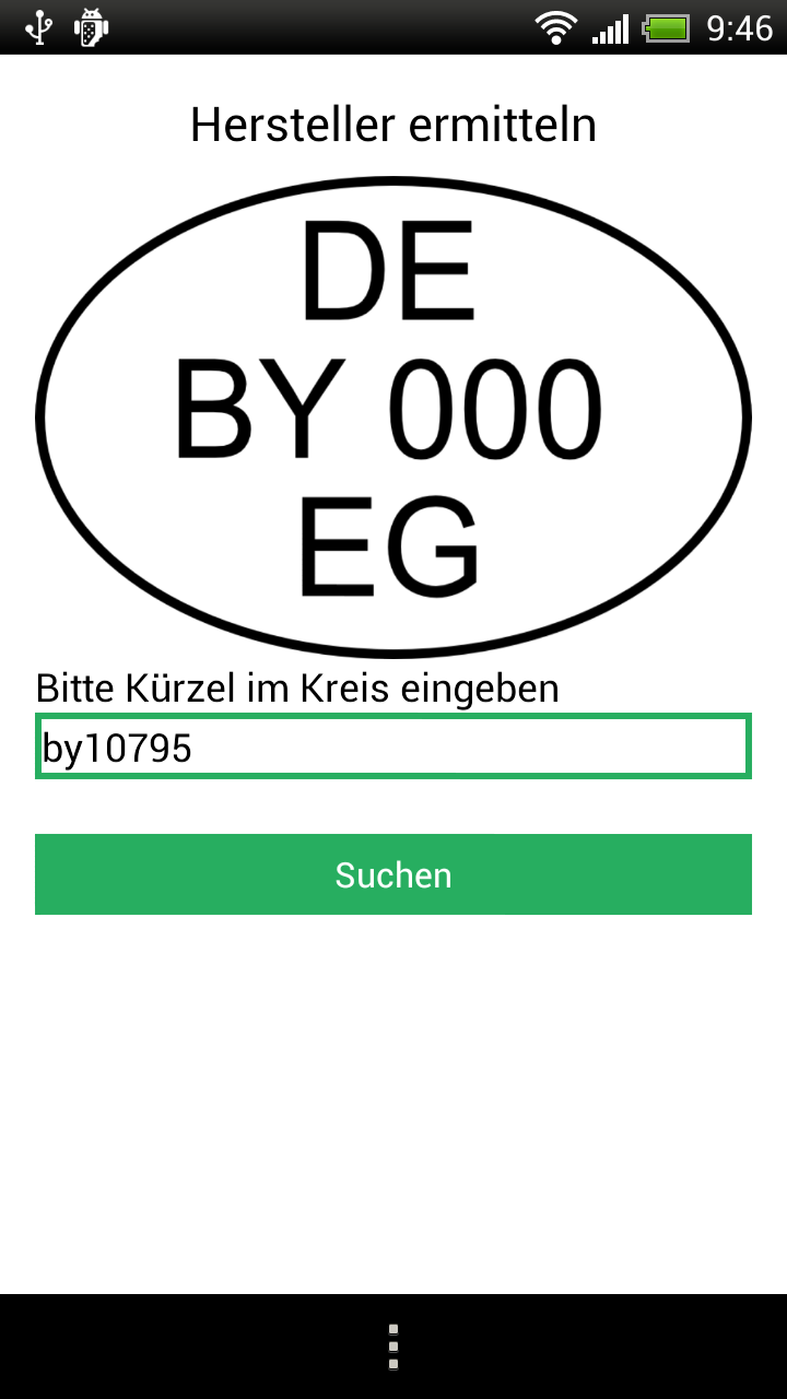 Lebensmittel Scanner Screen 1