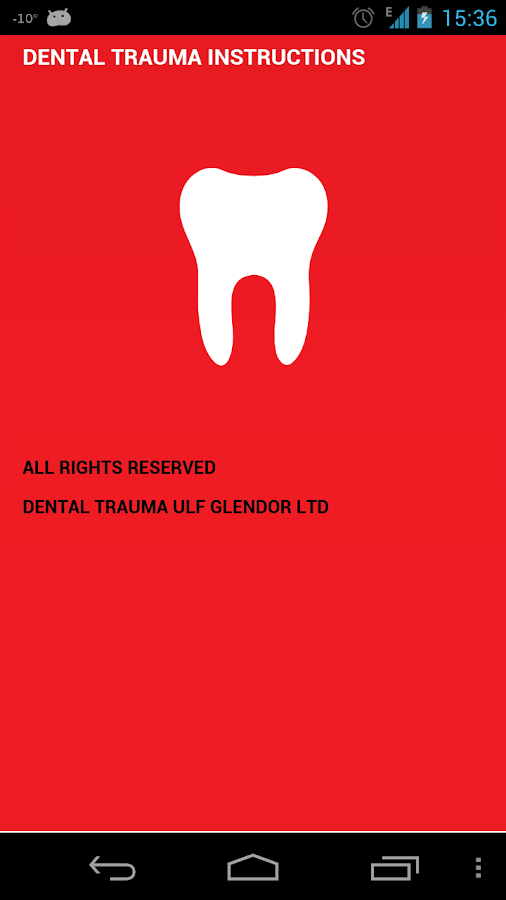    Dental Trauma First Aid- screenshot  