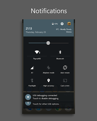 DarkMTRL Thyrus CM12/13 Theme v6.4