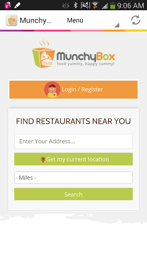 MunchyBox - Food Delivery App