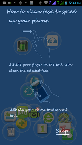 Shake Cleaner Memory Cleanup
