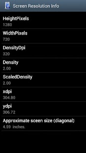 Screen Resolution Info