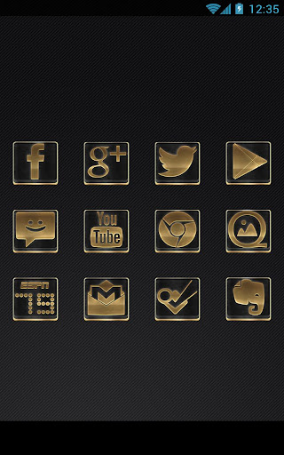 【免費個人化App】Luxury Gold - Icon Pack-APP點子