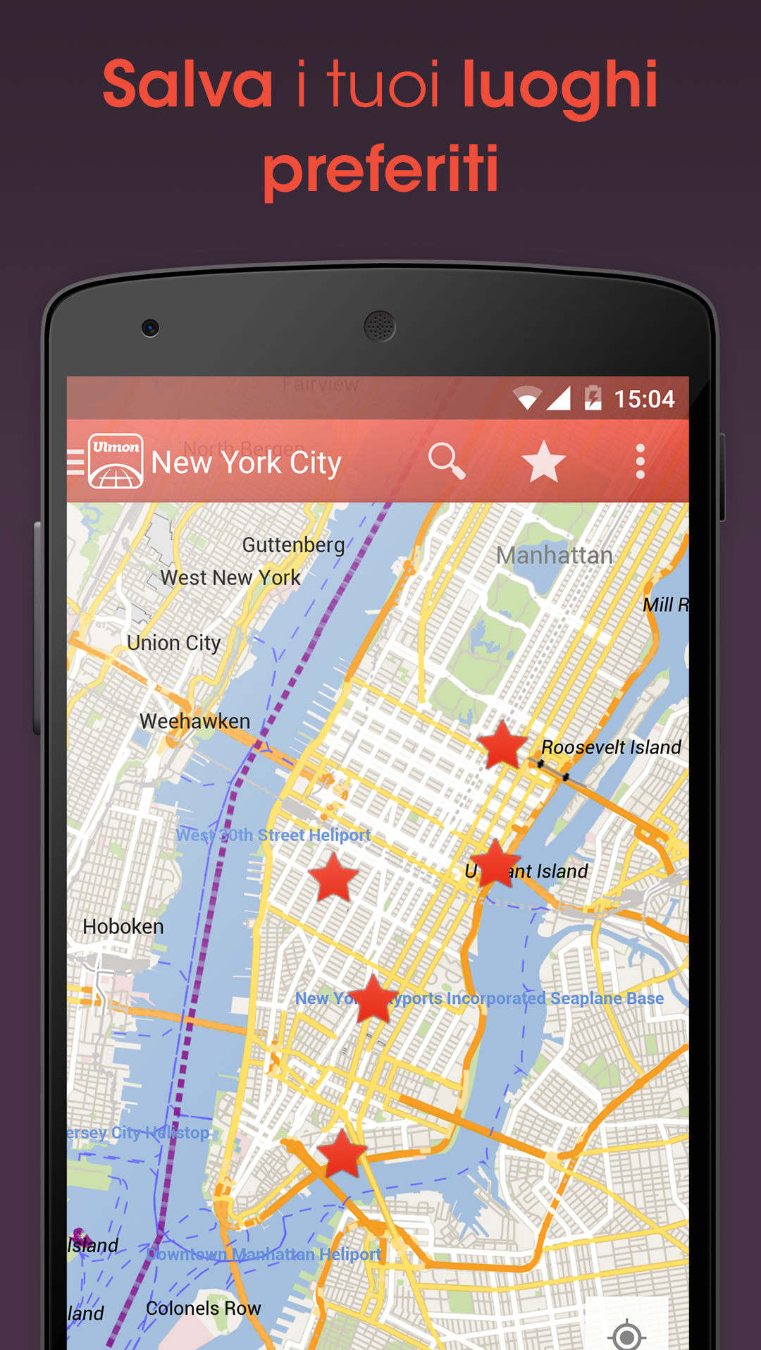 Android application CityMaps2Go  Offline Maps for Travel and Outdoors screenshort