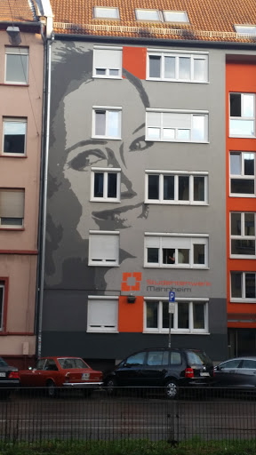 Fassadenkunst Studentenwerk Mannheim