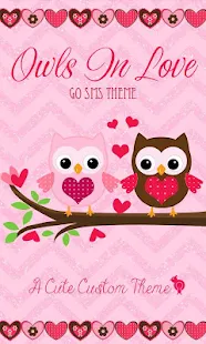 Owls n Love Theme GO SMS