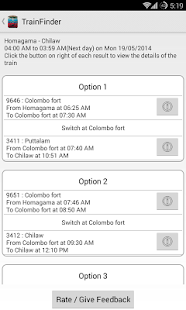Train Finder - Sri Lanka (New) Screenshots 6