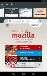 Navigateur web Firefox - screenshot thumbnail