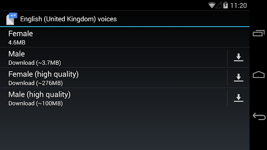 Google Text-to-Speech - screenshot thumbnail
