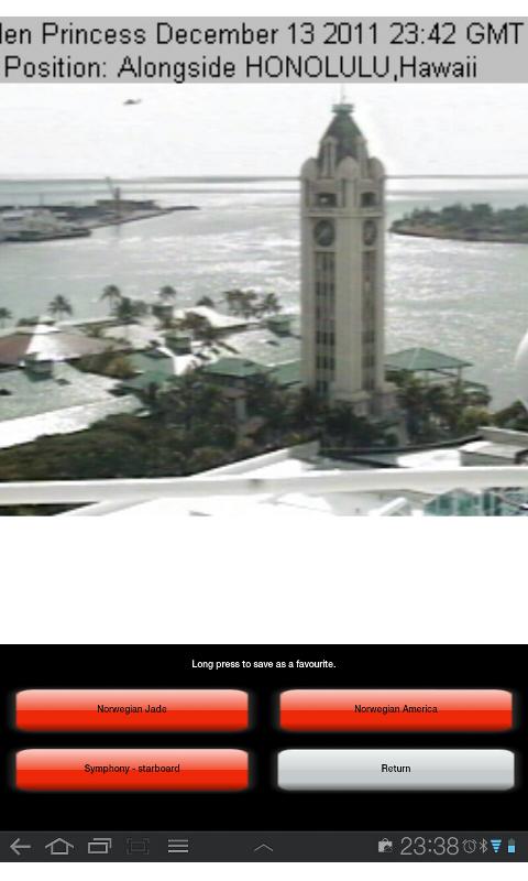 Cruiseship Cams Screen 2